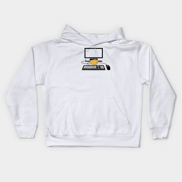 Tater PC - inverted Kids Hoodie by CCDesign